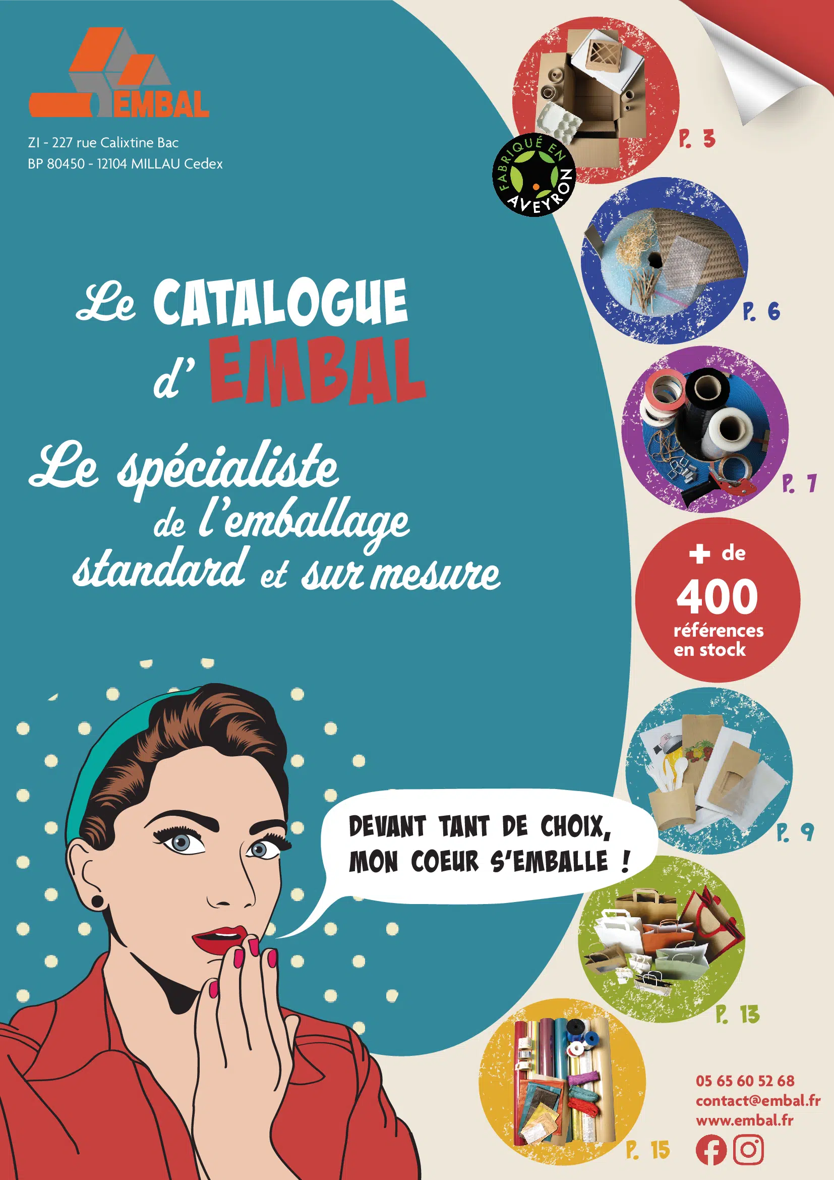 Première de couverture du catalogue d'Embal