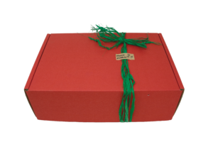 Boite en carton rouge Embal. Idéal pour cadeaux ou fêtes