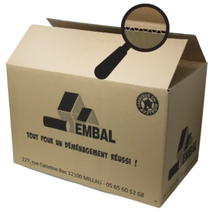 Carton de déménagement simple cannelure Embal
